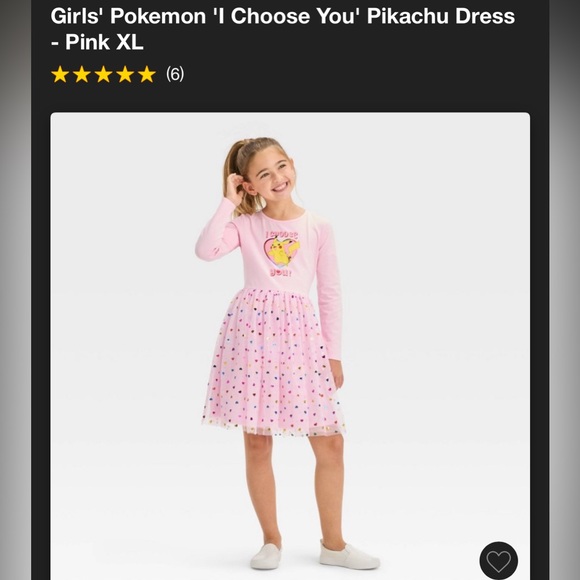 Girls' Pokemon 'I Choose You' Pikachu Tulle Tutu Dress
- Pink - Picture 2 of 5
